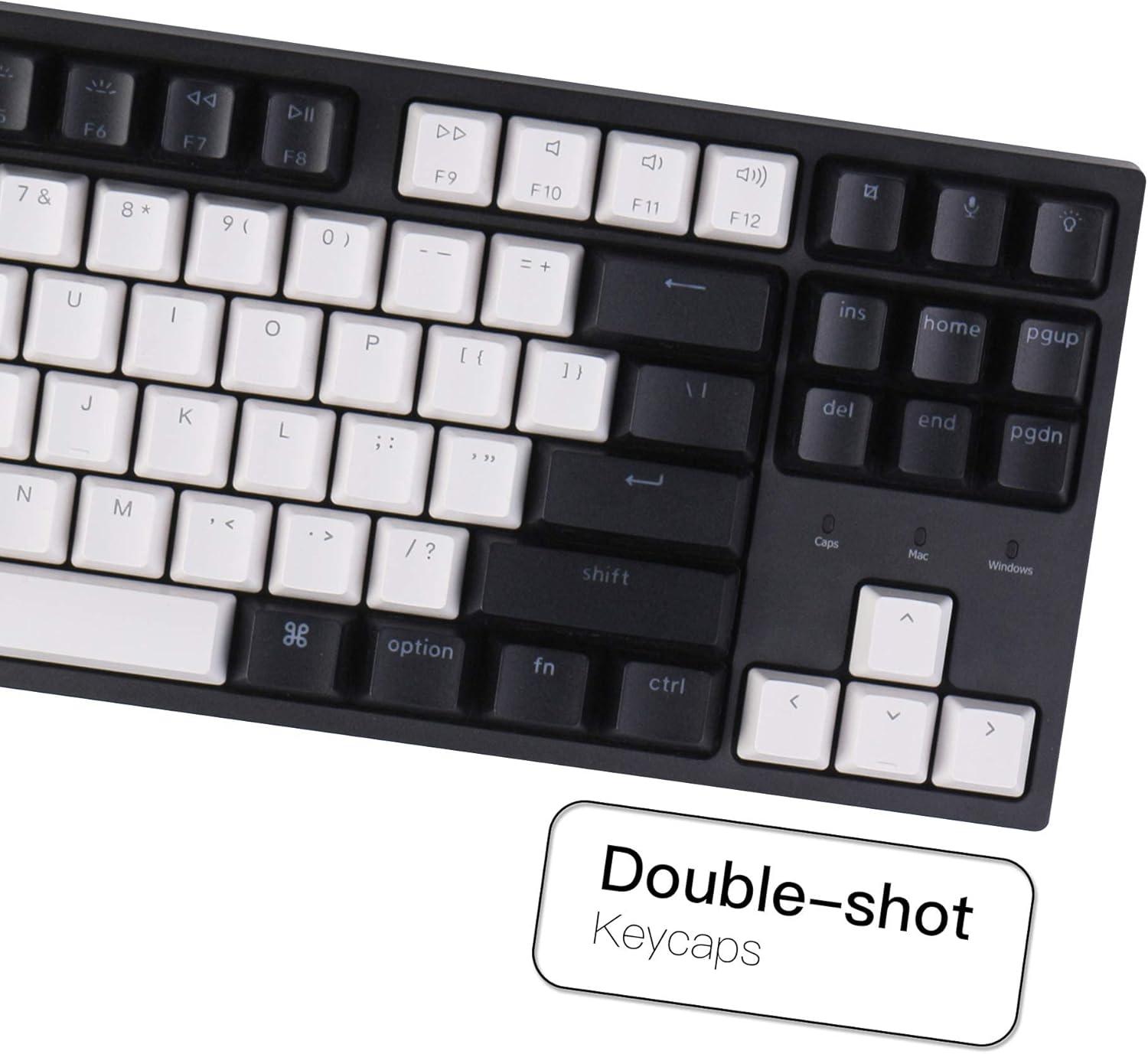 imageKeychron C1 Hotswappable Wired Mechanical Keyboard with Gateron G Pro Red SwitchDoubleShot ABS KeycapsWhite BacklightUSB TypeC Cable Tenkeyless 87 Keys Computer Keyboard for Mac Windows PCHotswap Gateron G Pro Brown Switch