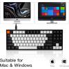 Keychron C1 Hot-swappable Wired Mechanical Keyboard with Gateron G Pro Red Switch/Double-Shot ABS Keycaps/White Backlight/USB Type-C Cable, Tenkeyless 87 Keys Computer Keyboard for Mac Windows PC(Hot-swap Gateron G Pro Red Switch)
