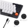 Keychron C1 Hot-swappable Wired Mechanical Keyboard with Gateron G Pro Red Switch/Double-Shot ABS Keycaps/White Backlight/USB Type-C Cable, Tenkeyless 87 Keys Computer Keyboard for Mac Windows PC(Hot-swap Gateron G Pro Brown Switch)