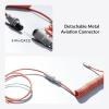 Keychron Custom Coiled Aviator Cable, Light Purple, 5-Pin (GX12) Detachable Metal Connector, USB-C to USB-C with USB-A Adapter, Durable Braided Cable for Mechanical Keyboards, Charging & Data Transfer(Pink Orange)