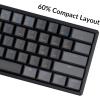 Keychron K12 60% Layout RGB Hot-Swappable Bluetooth Wireless/USB Wired Mechanical Keyboard with Gateron G Pro Brown Switch Aluminum Frame, Compact 61-Key Computer Keyboard Compatible with Mac Windows(Gateron G Pro Brown Switch)