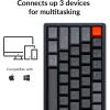 Keychron K12 60% Layout RGB Hot-Swappable Bluetooth Wireless/USB Wired Mechanical Keyboard with Gateron G Pro Brown Switch Aluminum Frame, Compact 61-Key Computer Keyboard Compatible with Mac Windows(Gateron G Pro Brown Switch)