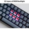 Keychron K12 Pro Custom Wireless/Wired Mechanical Keyboard QMK/VIA Programmable Macro with Hot-Swappable K Pro Red Switch 60% Compact Layout RGB Backlit Compatible with Mac Windows Linux(Keychron K Pro Red Switch)
