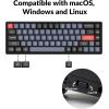 Keychron K6 Pro Wireless Custom Mechanical Keyboard, QMK/Launcher Programmable Macro, Hot-Swappable Keychron K Pro Brown Switch, 65% Layout Aluminum RGB Backlit Office Keyboard for Mac Windows Linux(RGB Backlight Aluminum Frame A)