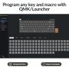 Keychron K6 Pro Wireless Custom Mechanical Keyboard, QMK/Launcher Programmable Macro, Hot-Swappable Keychron K Pro Brown Switch, 65% Layout Aluminum RGB Backlit Office Keyboard for Mac Windows Linux(RGB Backlight Aluminum Frame A)