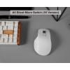 Keychron M6 Wireless All Silent Gaming Optical Mouse, 1000Hz Tri-Mode 2.4 GHz/Bluetooth 5.3/Wired, PixArt 3311 Sensor, 12000 DPI, Magnetic Metal Scroll Wheel for Windows PC/Mac – White(White)