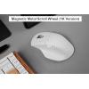 Keychron M6 Wireless All Silent Gaming Optical Mouse, 1000Hz Tri-Mode 2.4 GHz/Bluetooth 5.3/Wired, PixArt 3311 Sensor, 12000 DPI, Magnetic Metal Scroll Wheel for Windows PC/Mac – White(White)