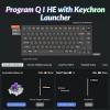 Keychron Q1 HE QMK Rapid Trigger Wireless Custom Mechanical Keyboard, 2.4 GHz/Bluetooth/Wired 75% Hot-Swappable Programmable RGB Gateron Double-Rail Magnetic Switches for Mac Windows, Shell White(Shell white)