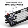 Keychron Q1 HE Wireless QMK Custom Mechanical Keyboard with Hall Effect Gateron Double-Rail Magnetic Switch Rapid Trigger, 2.4 GHz Bluetooth RGB Compatible with Mac Windows Linux (Hot-swappable)(Black)