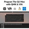 Keychron Q1 Max RGB QMK/VIA Custom Mechanical Keyboard, Hot-Swappable Full Metal Programmable Knob with Gateron Jupiter Red Switch, 2.4 GHz/Bluetooth/Wired Gaming Keyboard for Mac Windows Linux(Brown Switch)