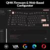 Keychron Q10 Wired Custom Mechanical Keyboard Knob Version, 75% Alice Layout QMK/VIA Programmable Macro with Hot-swappable Gateron G Pro Brown Switch Compatible with Mac Windows Linux (Grey)