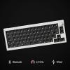 Keychron Q2 Max 65% Compact Custom Mechanical Gaming Keyboard Kit, 2.4 GHz/Bluetooth 5.1/Wired with QMK/VIA Programmable Knob, RGB Aluminum Barebones Keyboard for Mac Windows Linux – Black(White)