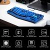 Keychron Q8 Wired Custom Mechanical Keyboard Knob Version, 65% Alice Layout QMK/VIA Programmable with Hot-swappable Gateron G Pro Red Switch Double Gasket Compatible with Mac Windows Linux (Blue)(Hot-swap Gateron G Pro Red)