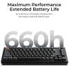 Keychron V1 Ultra 8K Wireless 2.4 GHz & Bluetooth Custom Mechanical Keyboard Launcher Web App with Hot-swappable Keychron Silk POM Red Switches PBT Keycaps for Mac Windows Linux(Hot-swap Keychron Silk POM Banana Switch)