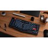 Keychron V10 Max Ergonomic Wireless Mechanical Keyboard, QMK/VIA Custom RGB Gaming Keyboard, 75% 88 Hot Swappable Keys 3 Modes Bluetooth 2.4Ghz USB-C with OSA PBT Keycaps & Knob for MacOS & Windows