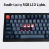 Keychron V3 Max TKL Wireless Mechanical Keyboard, QMK/VIA RGB Bluetooth/2.4 GHz/Wired, 87 Keys Hot-Swappable with Gateron Banana Switch, Compatible with Mac Windows Linux(Red Switch)