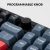 Keychron V3 Wired Custom Mechanical Keyboard Knob Version, TKL QMK/VIA Programmable with Hot-swappable Keychron K Pro Brown Switch Compatible with Mac Windows Linux Carbon Black (Non-Transparent)(Hot-swap Keychron K Pro Red Switch)