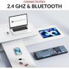 Keychron V6 Max Wireless Custom Mechanical Keyboard, 2.4 GHz Bluetooth QMK Full-Size Layout RGB with Hot-swappable Gateron Brown Switch Compatible with Mac Windows Linux(Hot-swap Keychron K Pro Silent Red Switch)