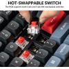 Keychron V6 Wired Custom Mechanical Keyboard Knob Version, Full-Size QMK/VIA Programmable Macro with Hot-swappable Keychron K Pro Red Switch Compatible with Mac Windows Linux Black (Non-Transparent)(Hot-swap Keychron K Pro Red Switch)