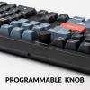 Keychron V6 Wired Custom Mechanical Keyboard Knob Version, Full-Size QMK/VIA Programmable Macro with Hot-swappable Keychron K Pro Red Switch Compatible with Mac Windows Linux Black (Non-Transparent)(Hot-swap Keychron K Pro Red Switch)