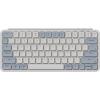 Keychron B1 Pro Ultra-Slim Wireless ZMK Custom Keyboard, Programmable Bluetooth/2.4 G/Wired Lightweight with 1200-Hour Long Battery Life Quiet Key for Mac/Windows – Space Gray(Retro Blue)