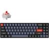 Keychron K14 Pro Wireless Custom Mechanical Keyboard, 70% QMK/VIA Programmable Bluetooth/Wired White Backlight, Hot-swappable K Pro Brown Switch – for Mac Windows Linux(Red Switch)
