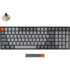 Keychron K4 96% Layout 100 Keys Wireless Bluetooth 5.1/Wired USB Mechanical Gaming Keyboard with Gateron G Pro Brown Switch White LED Backlight N-Key Rollover for Mac Windows PC-Version 2(Keychron Super Banana Switch)