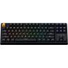 Keychron KJ4 Wireless Custom Mechanical Keyboard, 2.4 GHz Bluetooth QMK 80% Layout RGB, Hot-swappable Banana Switch Compatible with Mac Windows Linux, 3750mAh Fast Charge Battery for Gaming – Black(Black – Brown Switch)