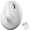 Keychron M5 8K Vertical Ergonomic Mouse Wireless, 2.4 GHz/Bluetooth 5.3/Wired Computer Mice Rechargeable, 5 Levels Up to 30K DPI with Programmable Buttons for Laptop macOS/Windows – White(White)