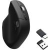 Keychron M6 Wireless All Silent Gaming Optical Mouse, 1000Hz Tri-Mode 2.4 GHz/Bluetooth 5.3/Wired, PixArt 3311 Sensor, 12000 DPI, Magnetic Metal Scroll Wheel for Windows PC/Mac – White(Black)
