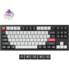 Keychron Q3 HE QMK Wireless Custom Mechanical Keyboard with Knob, 2.4 GHz/Bluetooth/Wired 80% Layout Hot-Swappable Programmable RGB Backlit Gateron Magnetic Switches for Mac Windows, Shell White(Carbon Black)