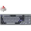 Keychron Q5 Pro QMK/VIA Wireless Custom Mechanical Keyboard, 96% Layout with Programmable Knob, KSA Double-Shot PBT Keycaps with Hot-swappable K Pro Red Switch for Mac Windows Linux – Gray(Hot-swappable K Pro Red Switch)