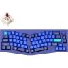 Keychron Q8 Wired Custom Mechanical Keyboard Knob Version, 65% Alice Layout QMK/VIA Programmable with Hot-swappable Gateron G Pro Red Switch Double Gasket Compatible with Mac Windows Linux (Blue)(Hot-swap Gateron G Pro Brown)