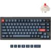 Keychron V1 Max 75% RGB Custom Mechanical Keyboard, 2.4Ghz/Bluetooth 5.1/Wired QMK/VIA Programmable Macro, Hot-Swappable Gateron Jupiter Red Switch Gasket Mount for Mac Windows Linux(Gateron Jupiter Red Switch)