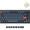 Keychron V1 Max 75% RGB Custom Mechanical Keyboard, 2.4Ghz/Bluetooth 5.1/Wired QMK/VIA Programmable Macro, Hot-Swappable Gateron Jupiter Red Switch Gasket Mount for Mac Windows Linux(Gateron Jupiter Banana Switch)