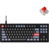 Keychron V3 Wired Custom Mechanical Keyboard Knob Version, TKL QMK/VIA Programmable with Hot-swappable Keychron K Pro Brown Switch Compatible with Mac Windows Linux Carbon Black (Non-Transparent)(Hot-swap Keychron K Pro Red Switch)