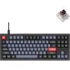 Keychron V3 Wired Custom Mechanical Keyboard, TKL Tenkeyless QMK/VIA Programmable Macro with Hot-swappable Keychron K Pro Brown Switch Compatible with Mac Windows Linux (Frosted Black-Translucent)(Hot-swap Keychron K Pro Brown Switch)