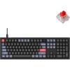 Keychron V6 Wired Custom Mechanical Keyboard Knob Version, Full-Size QMK/VIA Programmable Macro with Hot-swappable Keychron K Pro Red Switch Compatible with Mac Windows Linux Black (Non-Transparent)(Hot-swap Keychron K Pro Red Switch)