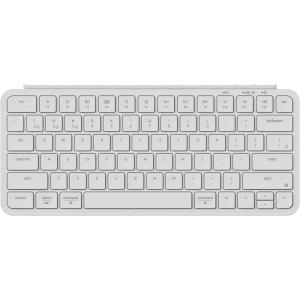 Keychron B1 Pro Ultra-Slim Wireless ZMK Custom Keyboard, Programmable Bluetooth/2.4 G/Wired Lightweight with 1200-Hour Long Battery Life Quiet Key for Mac/Windows – Space Gray(Ivory White)