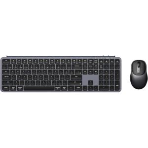 Keychron B6 Pro Wireless Keyboard and Mouse Combo, 2.4 GHz/Bluetooth 5.2/Wired Connection, Long Battery Life, Full-Size Custom Silent Keyboard Mice for Laptop MacOS/Windows