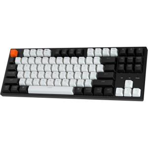 Keychron C1 Wired Mechanical Keyboard TKL, RGB Backlit with Double-Shot ABS Keycaps, 87 Keys Hot-Swappable Pre-lubed Linear Switch Compatible with Mac Windows(Gateron G Pro Red Switch)