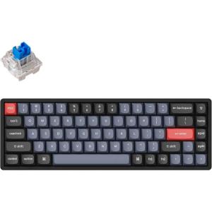 Keychron K6 Pro Wireless Custom Mechanical Keyboard, QMK/Launcher Programmable Macro, Hot-Swappable Keychron K Pro Brown Switch, 65% Layout Aluminum RGB Backlit Office Keyboard for Mac Windows Linux(RGB Backlight Aluminum Frame A)