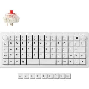 Keychron Q15 Max Metal Ortholinear QMK Wireless Custom Mechanical Keyboard, 64 Keys Hot Swappable Gaming Keyboard, CNC Aluminum Body, XDA PBT Keycaps & Knob for MacOS & Windows, Gateron Jupiter Switch