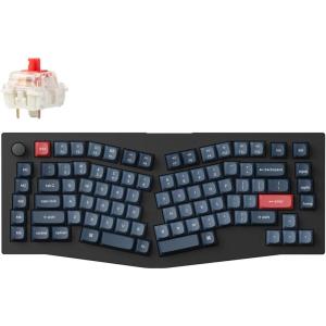 Keychron V10 Max Ergonomic Wireless Mechanical Keyboard, QMK/VIA Custom RGB Gaming Keyboard, 75% 88 Hot Swappable Keys 3 Modes Bluetooth 2.4Ghz USB-C with OSA PBT Keycaps & Knob for MacOS & Windows