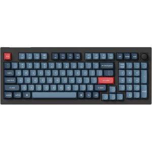 Keychron V5 Max Custom Wirless Mechanical Keyboard, 2.4 GHz/Bluetooth/Wired 3-Mode 100 Keys RGB Backlight QMK/VIA Programmable Macro, Hot-Swap Gateron Jupiter Brown Switch PBT Keycaps for Mac Windows(Brown Switch)