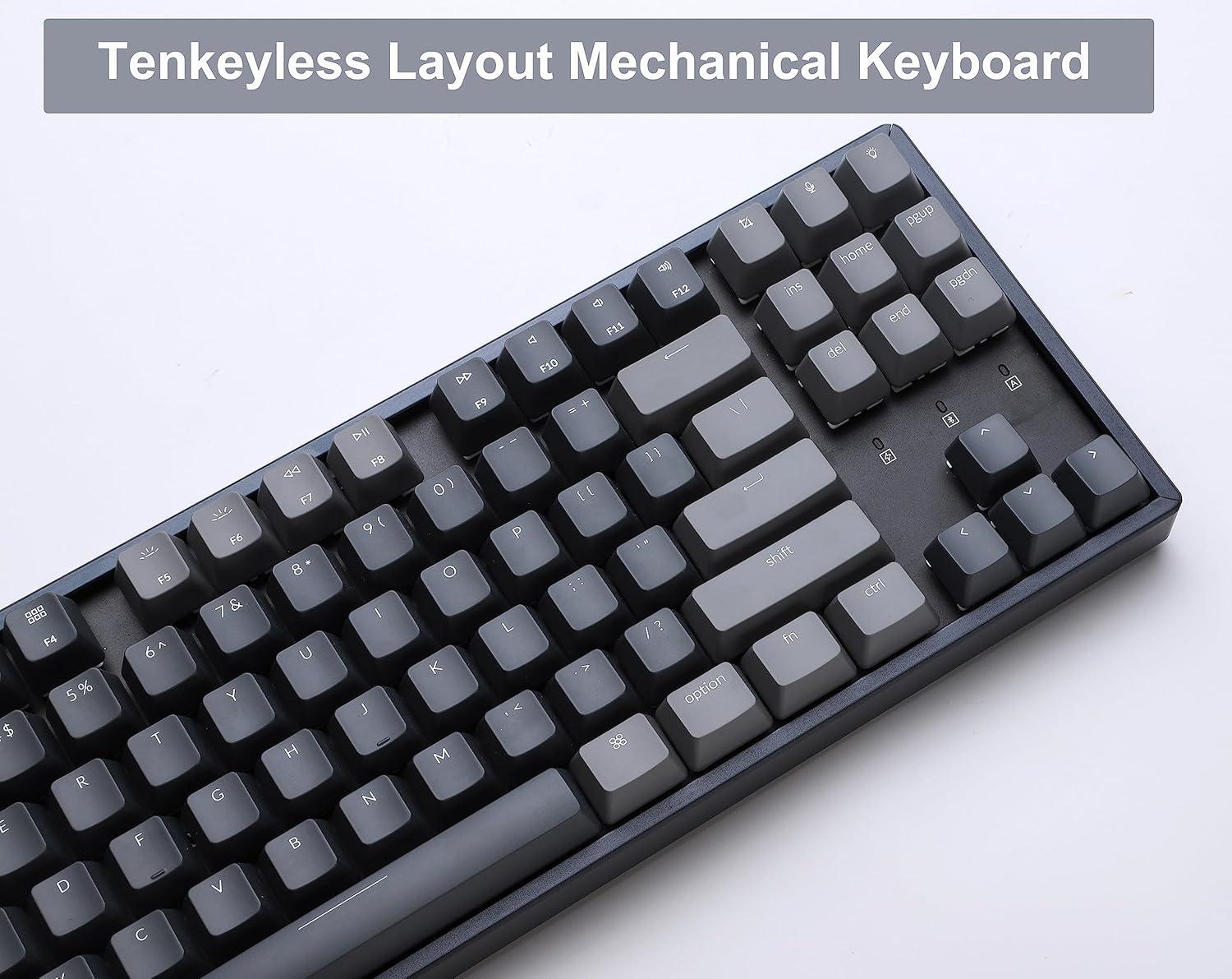 imageKeychron K8 87 Keys Wireless Mechanical Keyboard 80 Layout Bluetooth TKL Tenkeyless RGB Backlight with Gateron G Pro Brown Switch Aluminum Frame USBC Wired Gaming Keyboard for Mac WindowsGateron Brown Switch