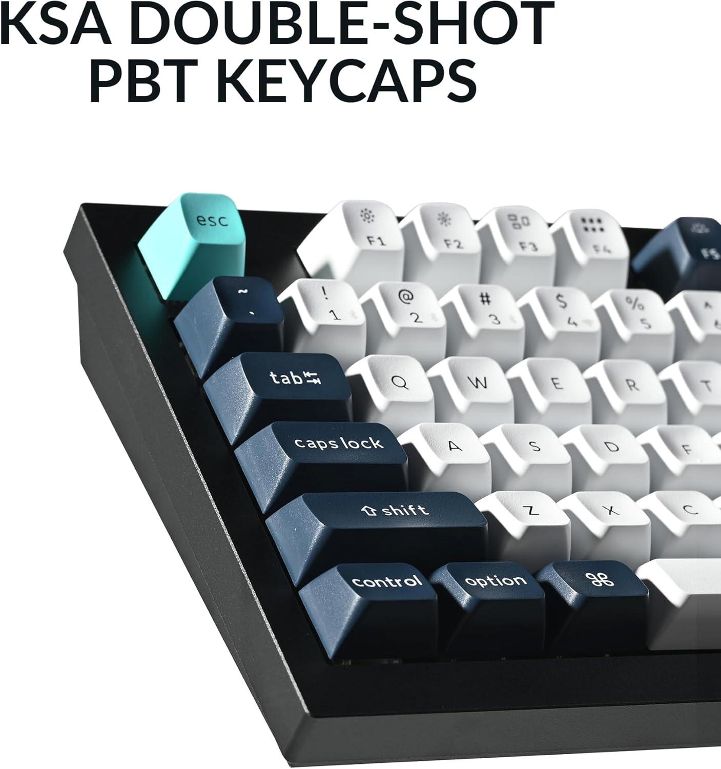 imageKeychron Q5 Max Wireless Custom Mechanical Keyboard 24 GHz Bluetooth QMK Full Aluminum 96 Layout RGB with Hotswappable Gateron Brown Switch Compatible with Mac Windows LinuxHotswap Gateron Jupiter Brown Switch