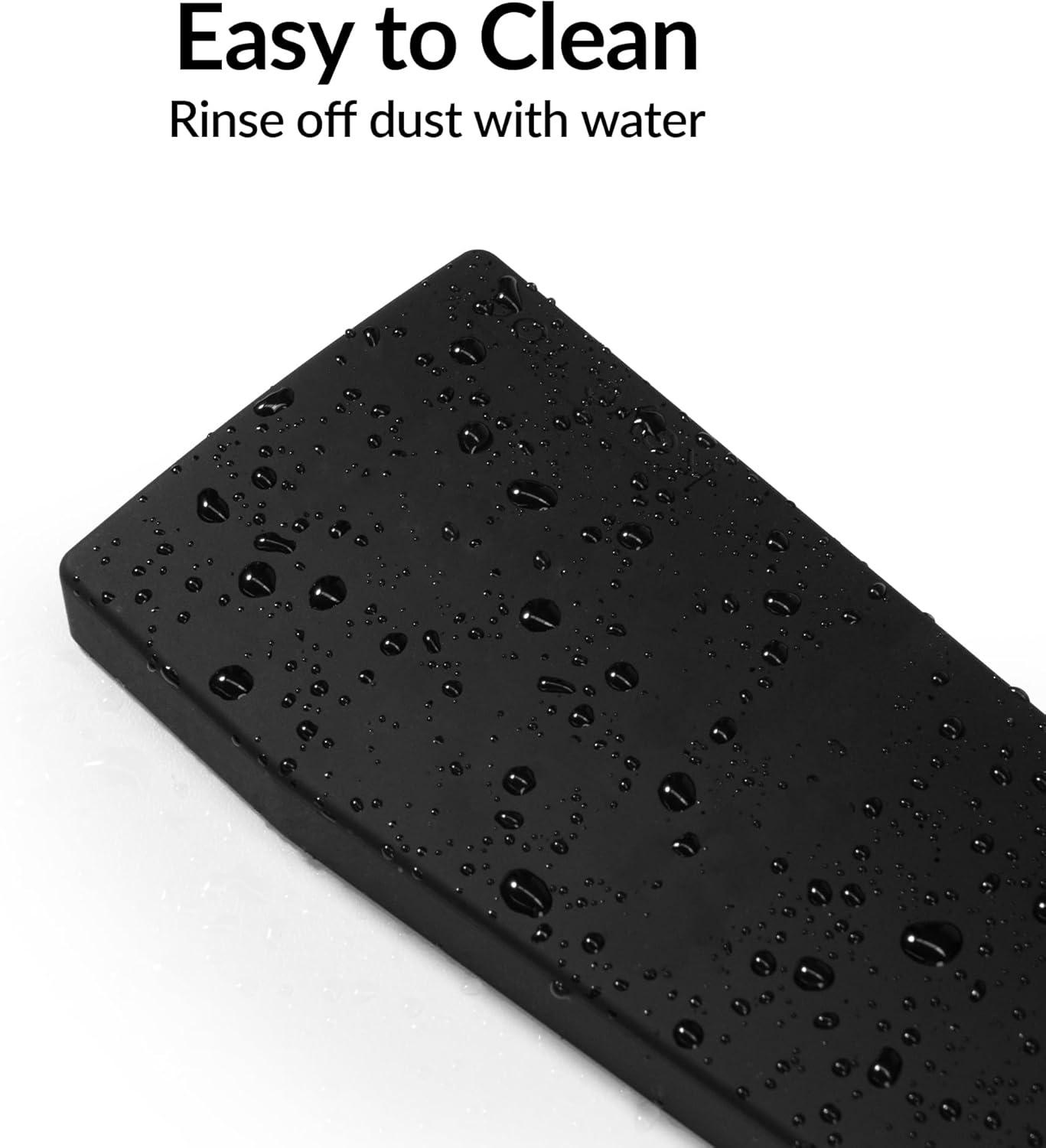 imageSilicone Wrist Rest for Keychron K10 Pro K10 Max K10 HE Q6 Q6 Pro Q6 Max Q6 HE V6 V6 Max 176quot NonSlip Palm Rest 100 FullSized Mechanical Keyboards Support with Typing Pain ReliefBlack