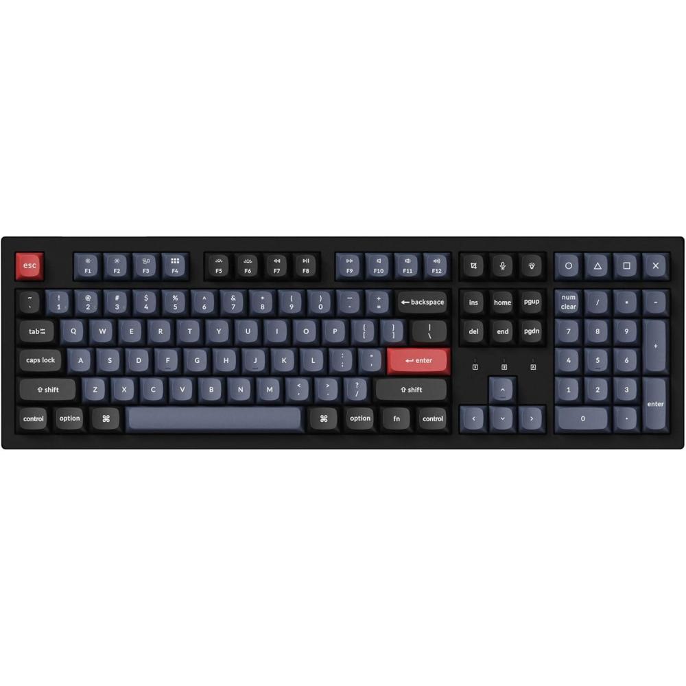 imageKeychron K10 Pro QMKVIA Custom Wireless Mechanical Keyboard HotSwappable Full Size 108 Keys Programmable RGB LED Backlit Banana Switch BluetoothUSBC Wired Gaming Keyboard for Mac Windows LinuxBanana Switch