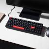 Keychron C3 Pro QMK/VIA Custom Mechanical Keyboard, 8000 Polling Rate Hot Swappable Programmable 87 Keys Compact TKL Layout Gasket Mount, RGB Backlight Wired Gaming Keyboard with Super Red Switches(Red Switches)